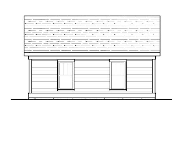 Left Elevation image of GRANGER III House Plan